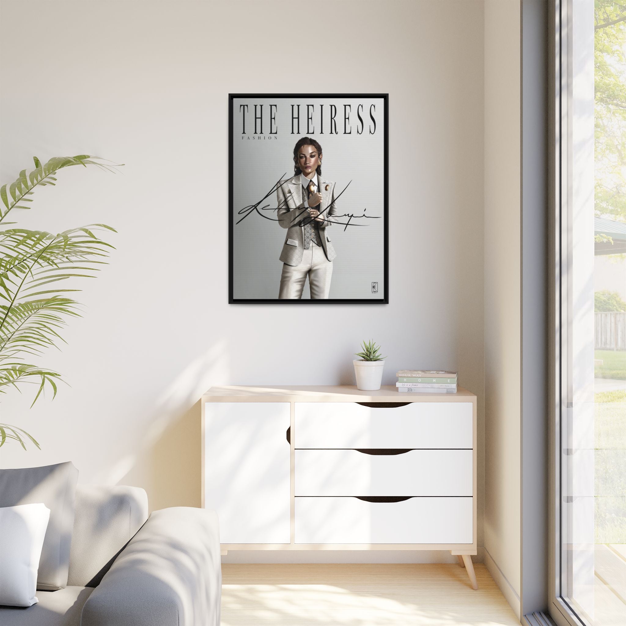 Matte Canvas Framed [Multi-color] | The Heiress - Fashion