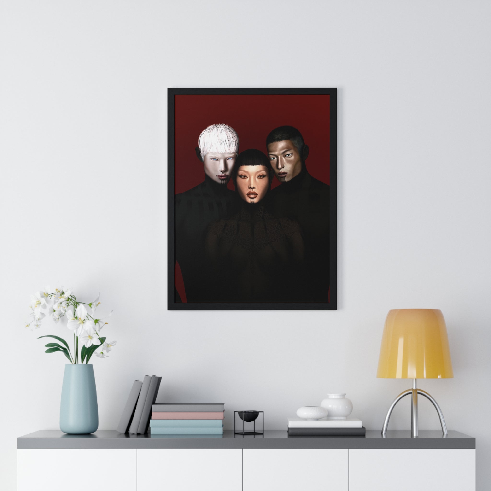Vertical Framed Poster | The Pact of the Three