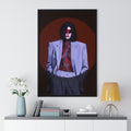 Vertical Framed Poster | The Scarlet Mask & The Roses [with the shadow]