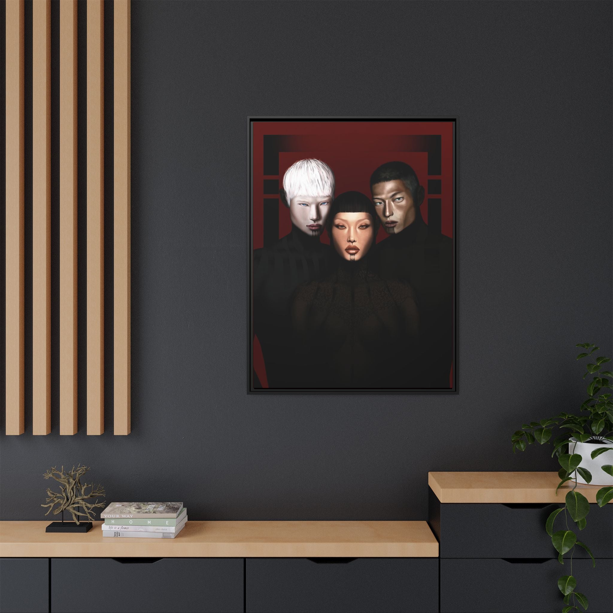 Matte Canvas Framed [Multi-color] | The Pact of the Three