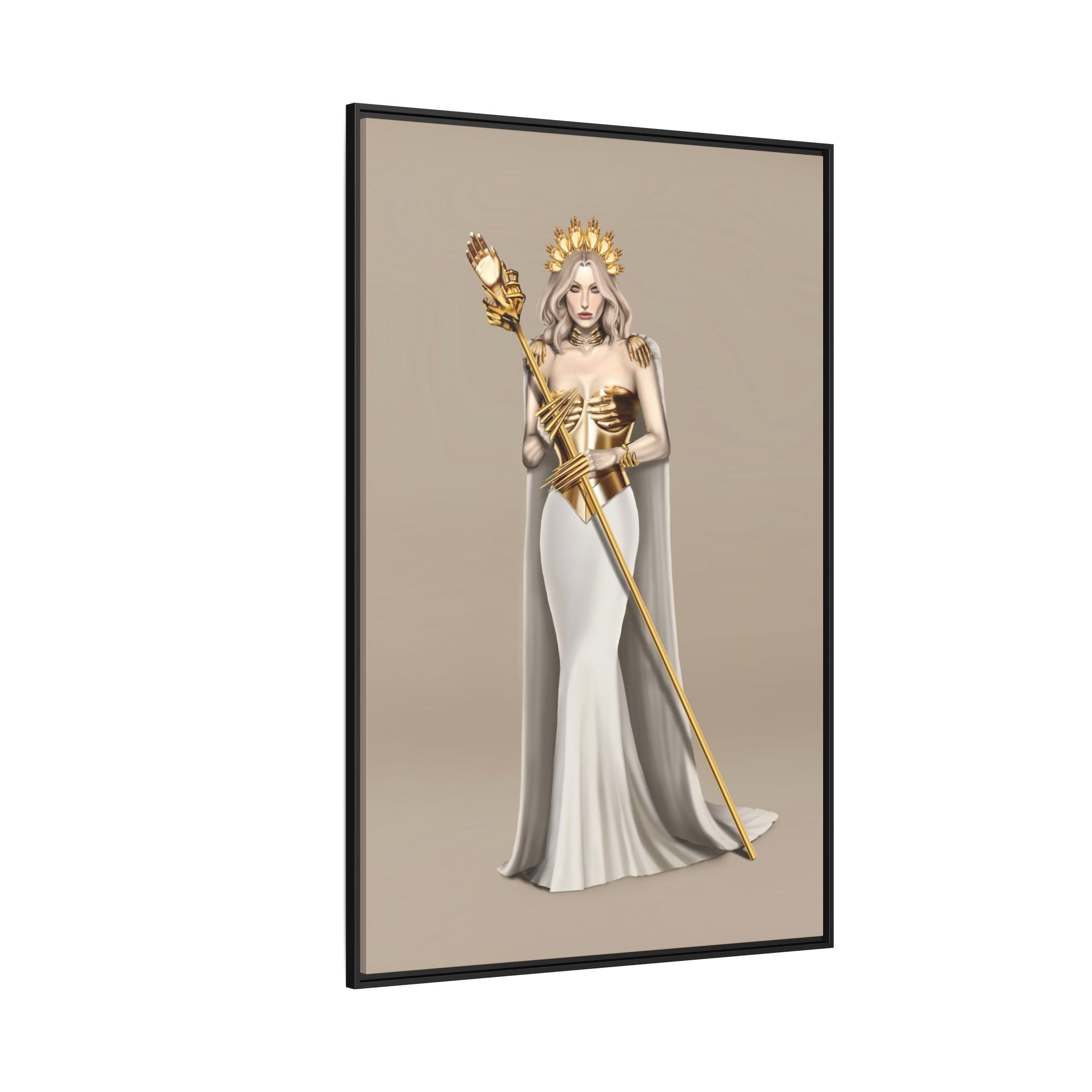 Matte Canvas Framed [Multi-color] | The Queen's Hand