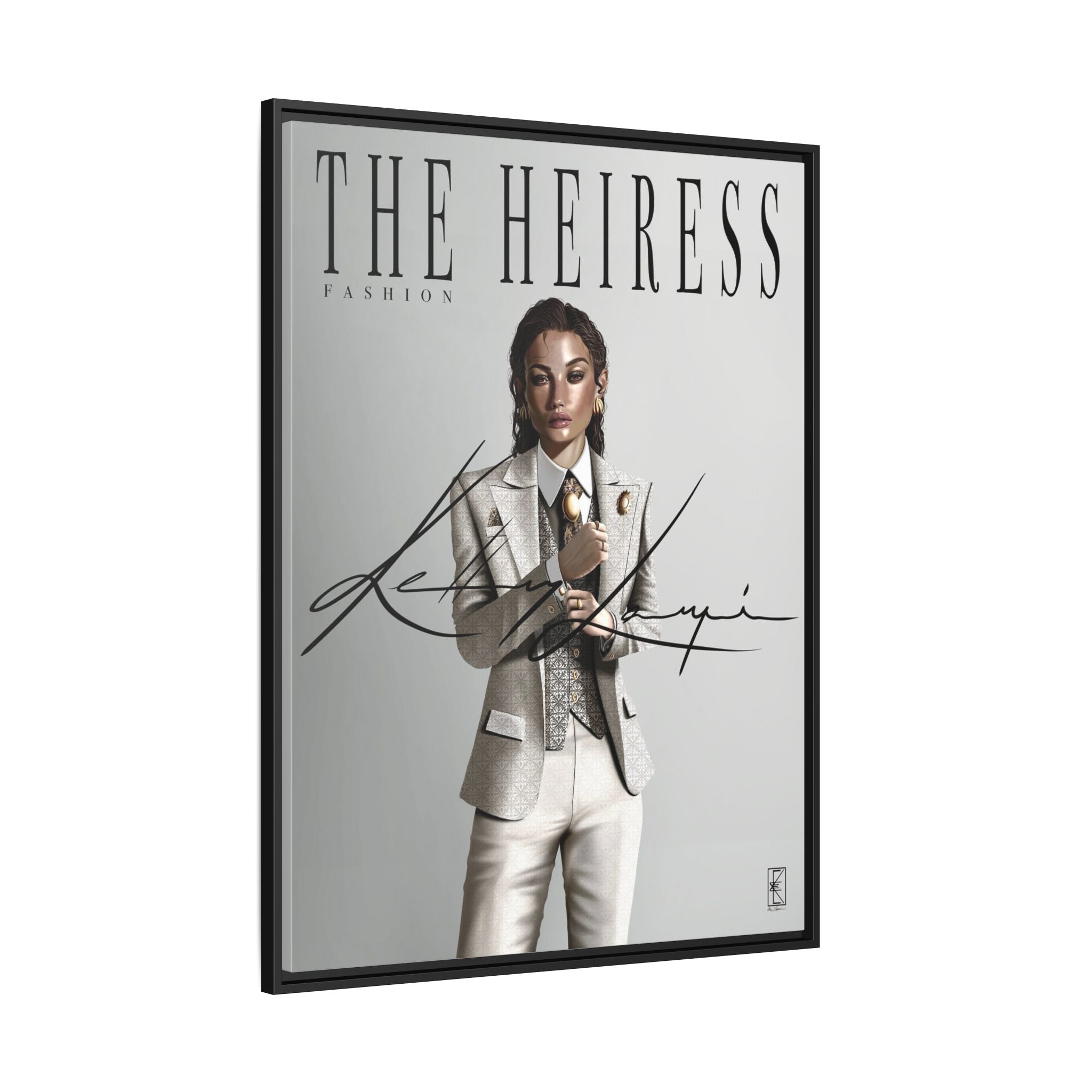 Matte Canvas Framed [Multi-color] | The Heiress - Fashion