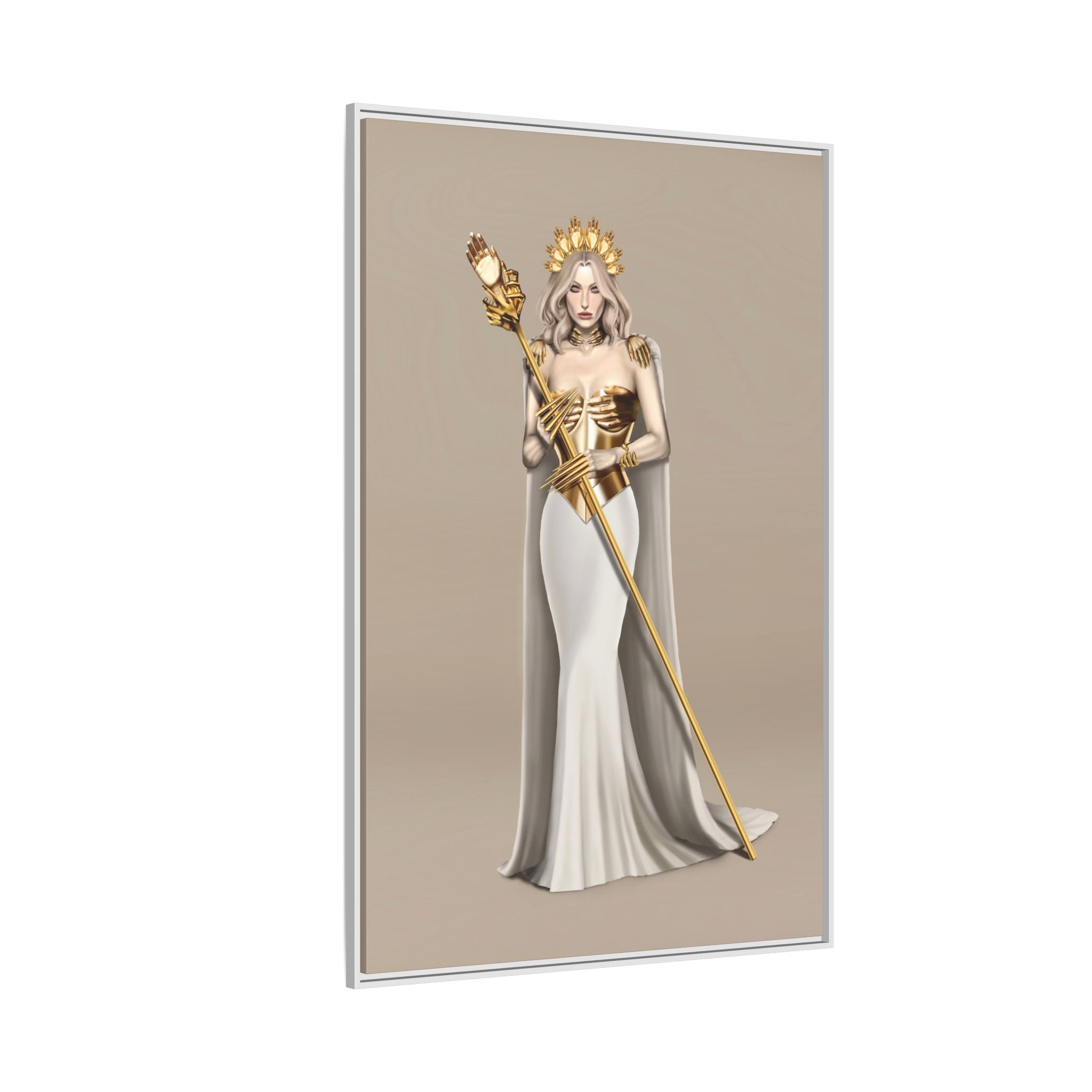 Matte Canvas Framed [Multi-color] | The Queen's Hand