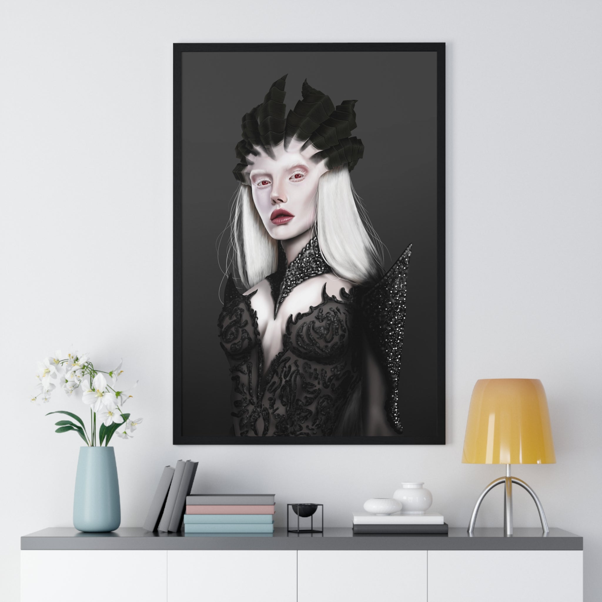 Vertical Framed Poster | Queen of Hell