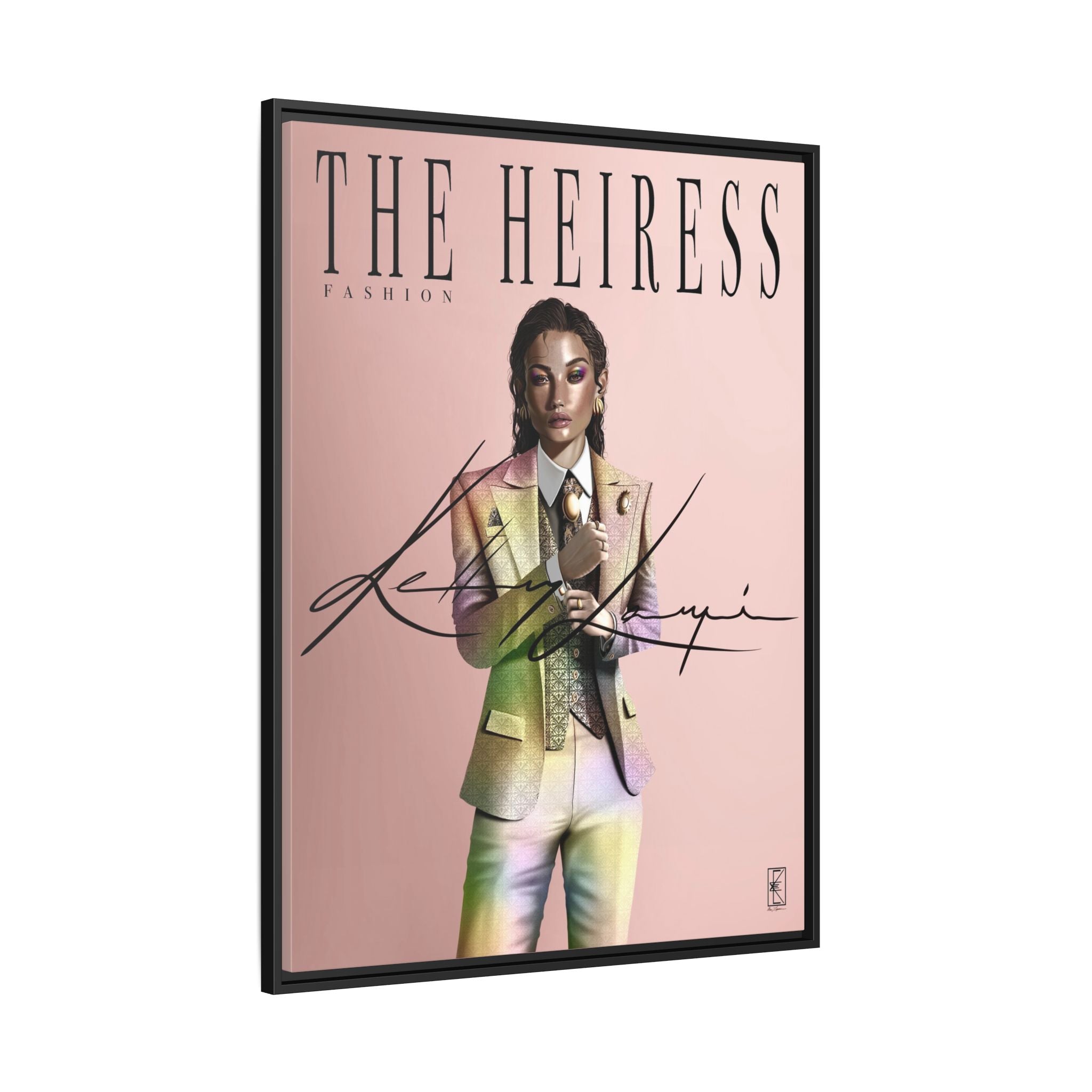 Matte Canvas Framed [Multi-color] | The Heiress - Fashion