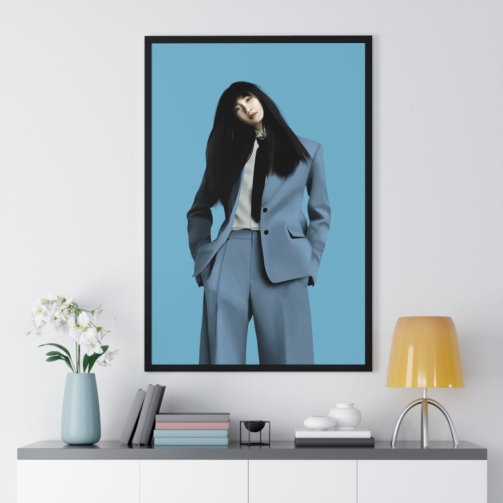 Vertical Framed Poster | Zoey