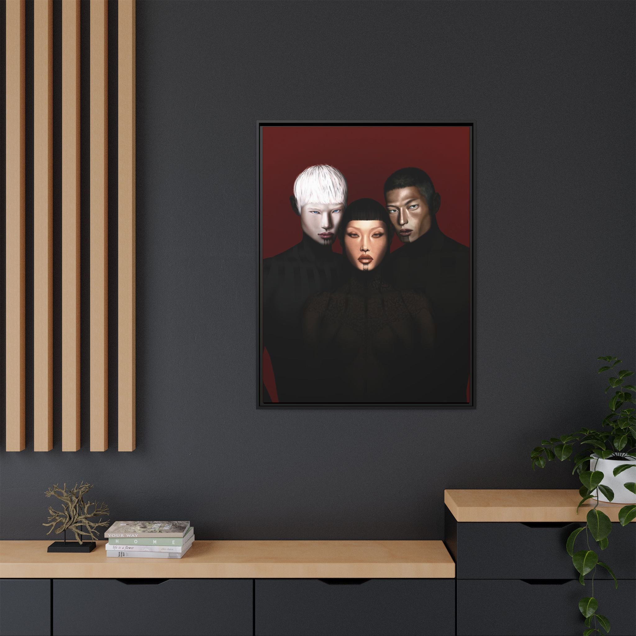 Matte Canvas Framed [Multi-color] | The Pact of the Three