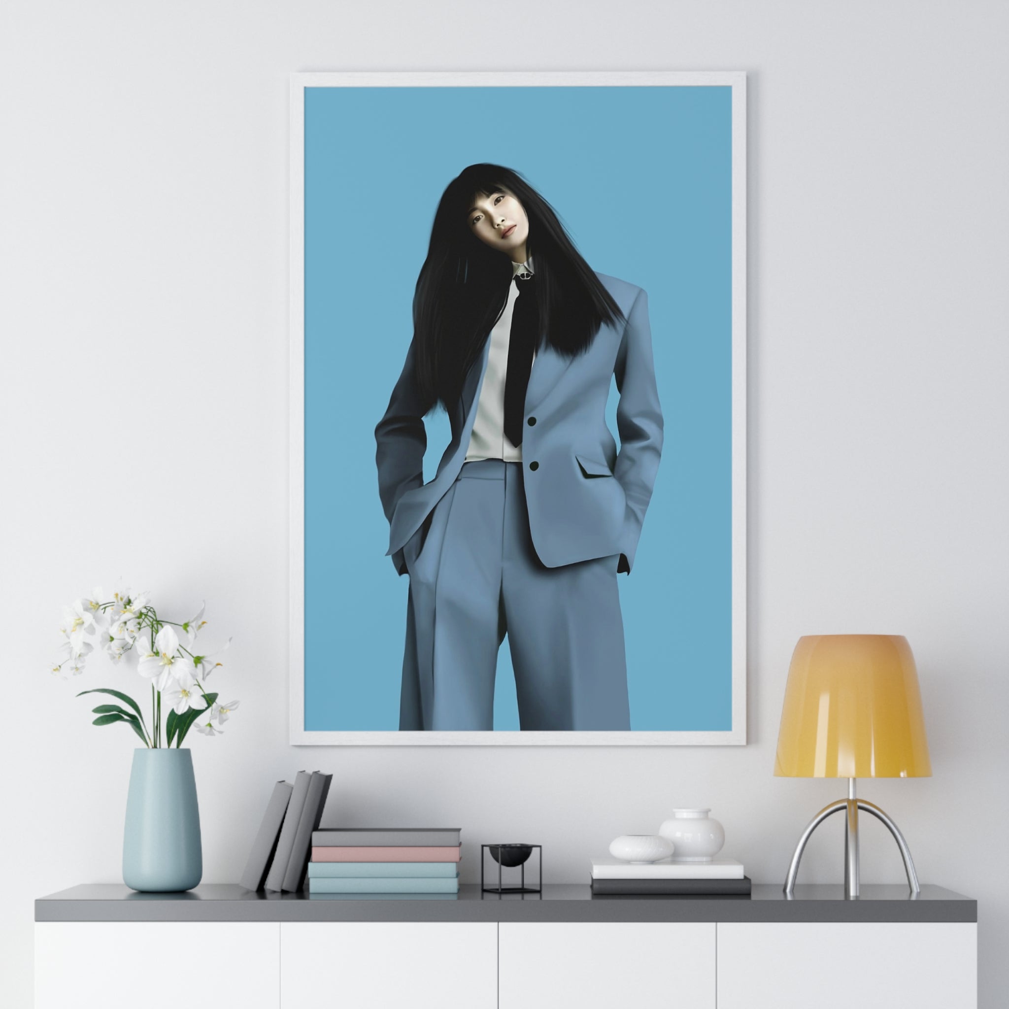 Vertical Framed Poster | Zoey