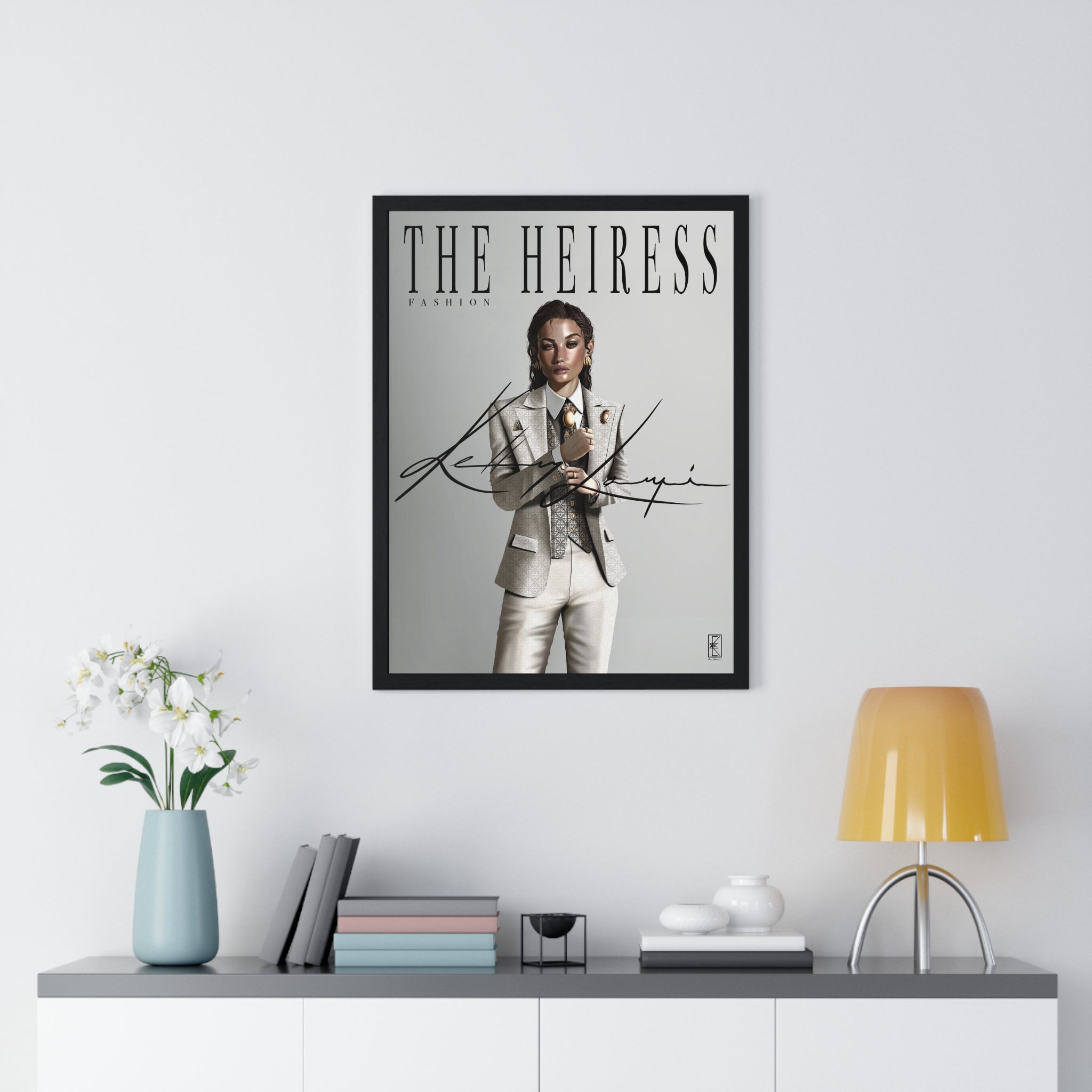 Vertical Framed Poster | The Heiress - Fashion