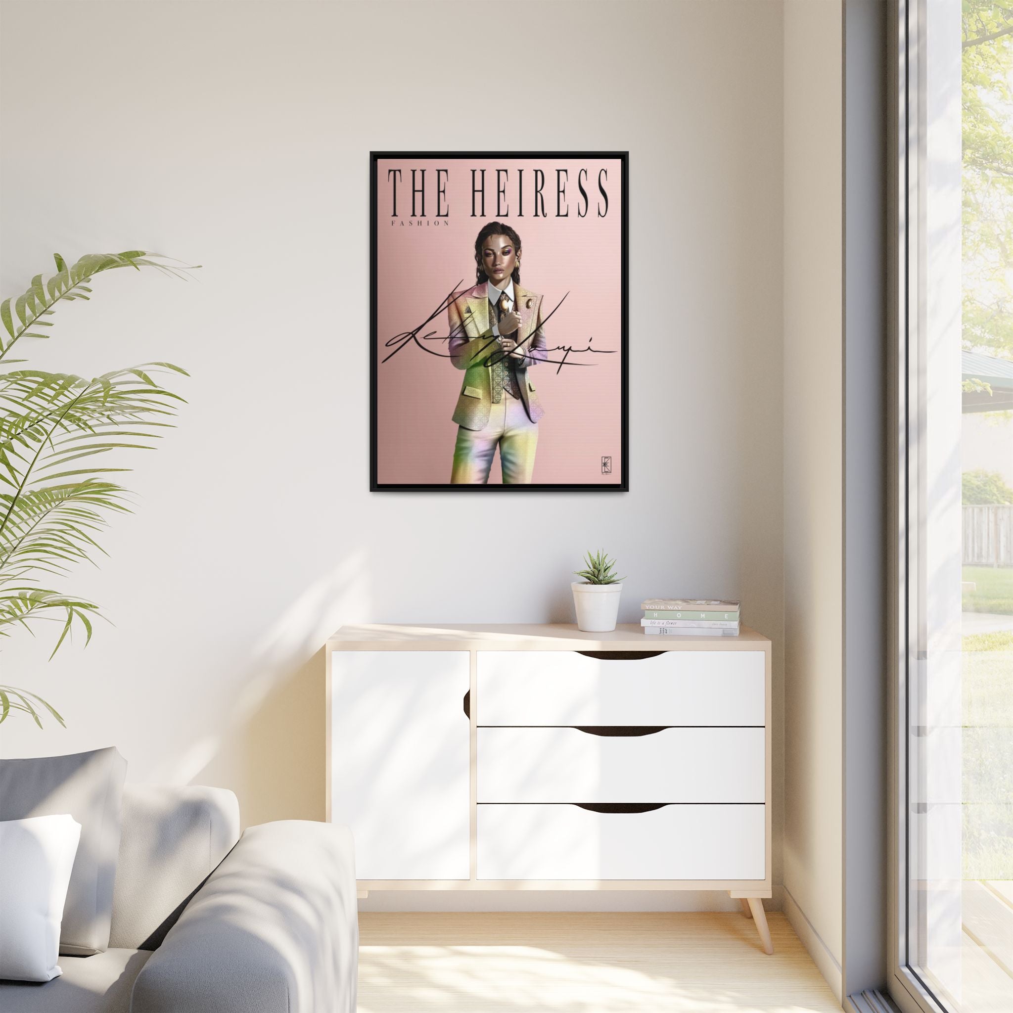 Matte Canvas Framed [Multi-color] | The Heiress - Fashion
