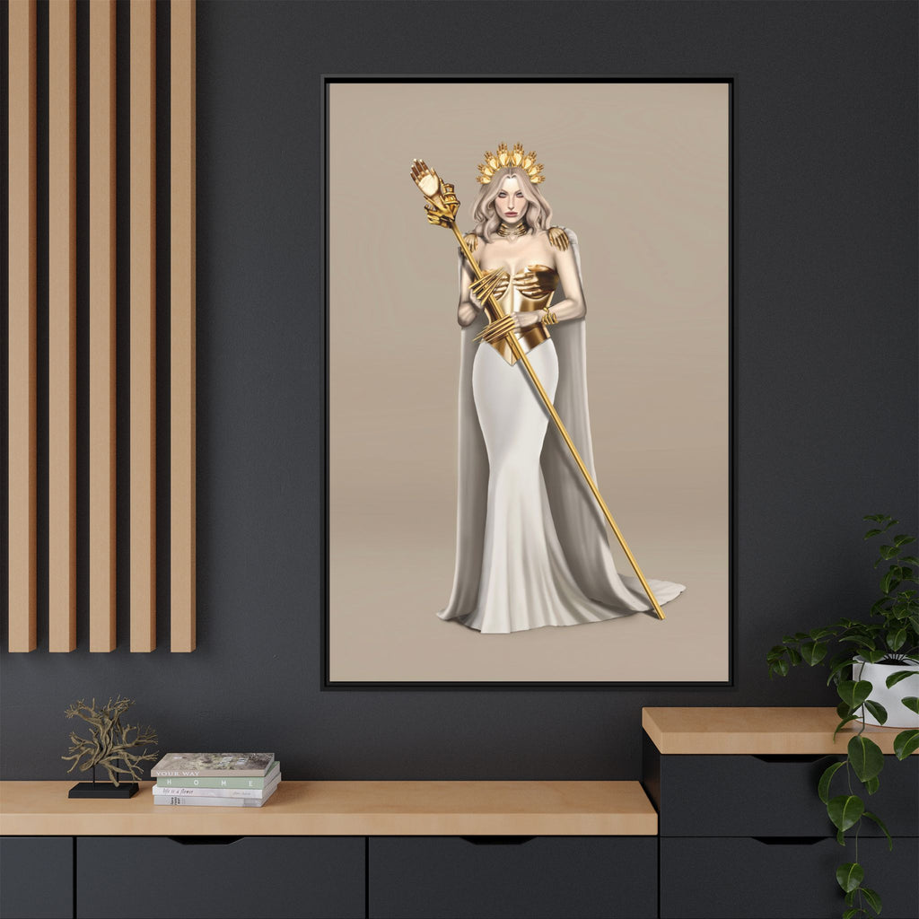 Matte Canvas Framed [Multi-color] | The Queen's Hand